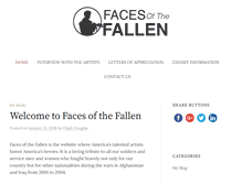 Tablet Screenshot of facesofthefallen.org